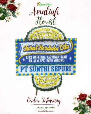 Papan Bunga Duka di Tanjung Balai Kota Iii