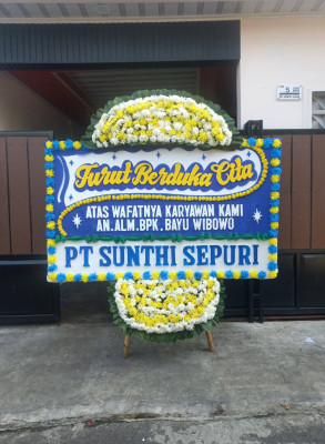 Papan Bunga Duka di Tanjung Balai Kota Iii