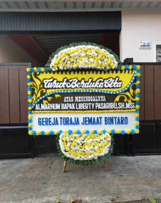 Papan Bunga Duka di Tanjung Balai Kota Iii